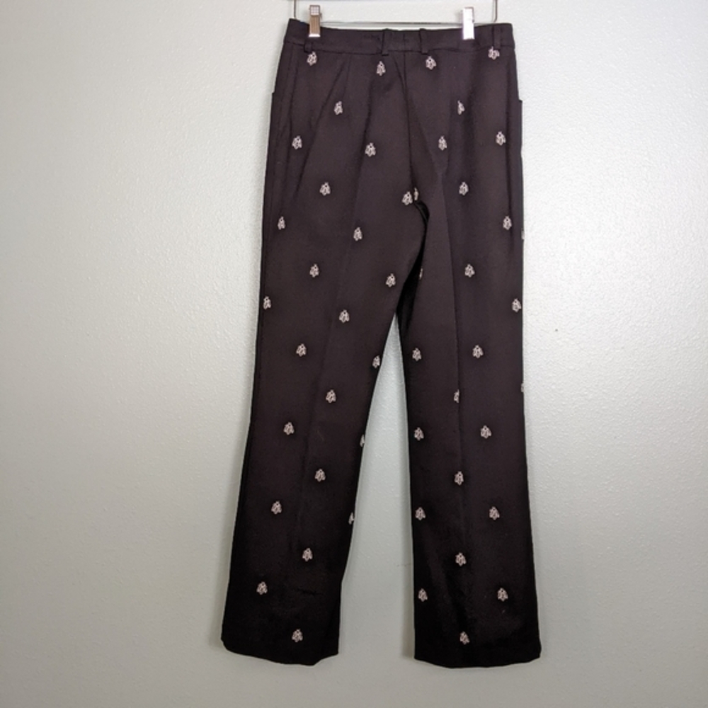 St John Sport black bumble bee pants 8